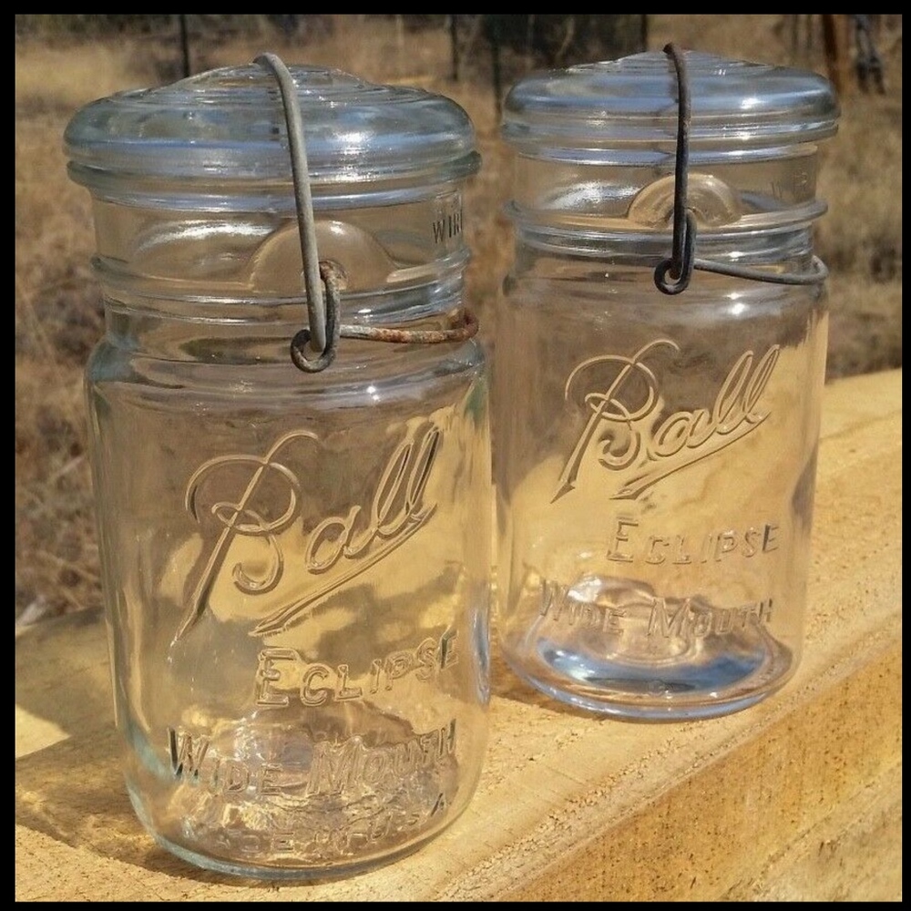 3 VTG Wire Closure Ball & ACME Mason Jars - Picture 6 of 8